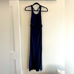 Summer Navy Blue Maxi Dress